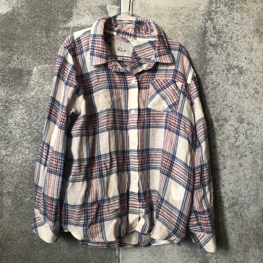Rails girls 10 plaid shirt
